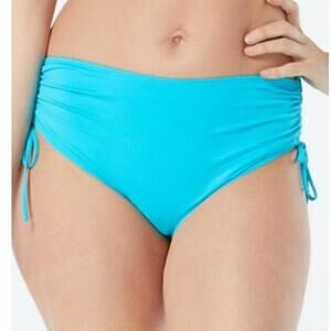 catalina Side Tie Bikini Bottom Sea Blue color sz 1X